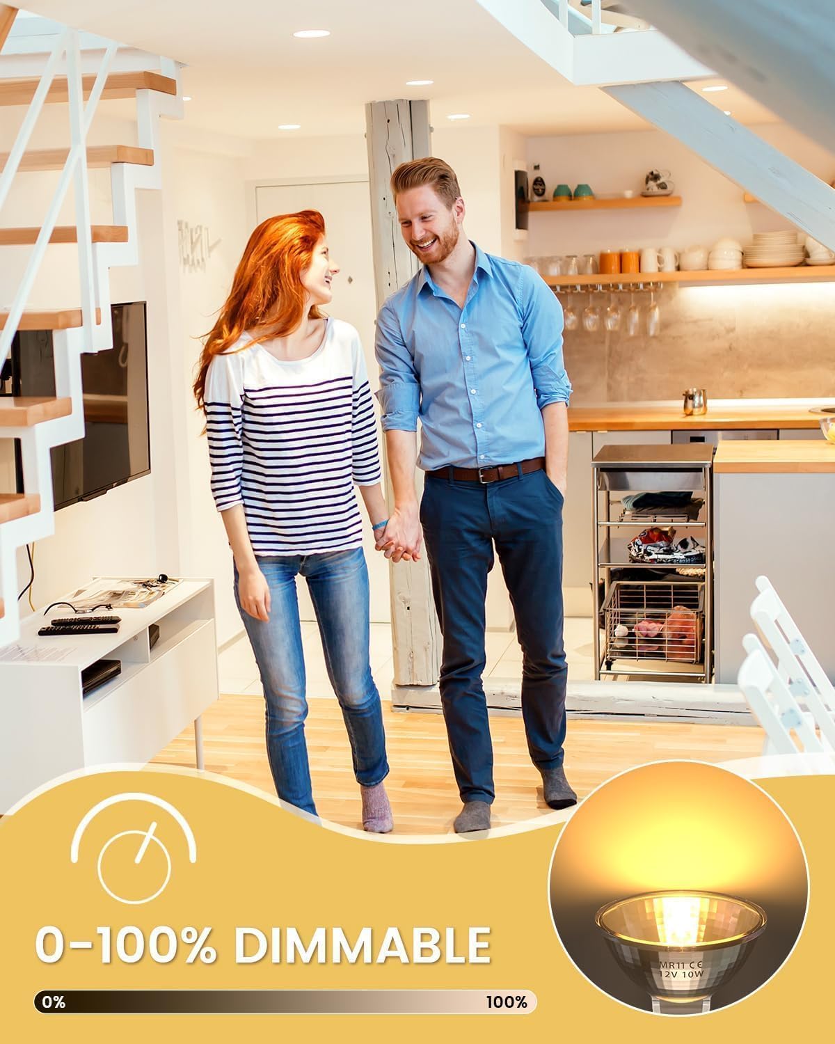 Bonlux 10W LED Bulbs MR11 LED Bulb, 2800K Dimmable Spotlight, 35mm GU4 NEW