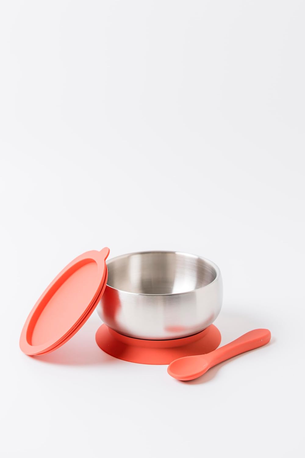 Lion & Bowls Lady Australia Pink Stainless Steel Baby Food Bowl with DEMO