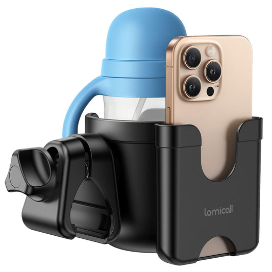 Lamicall Parent Cup Holders with Phone Holder Stable Anti-Slip Baby Mount NEW