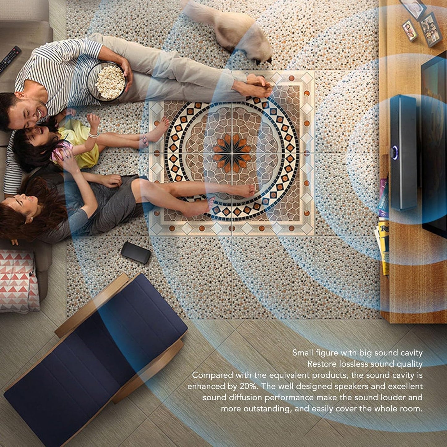 GOWENIC USB Wired Stereo PC Speakers with Volume Control Knob for Desktop NEW