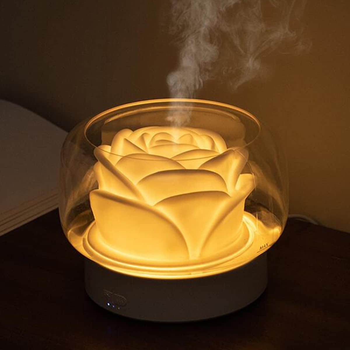 Liuruiyu Petal-Shaped Scented Oil Diffusers Light Up for Home Decor NEW