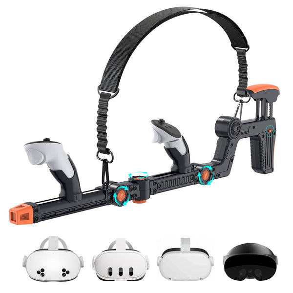 Merhamery Virtual Reality Gunstock Adjustable Shoulder Strap Meta Quest 3/3S NEW