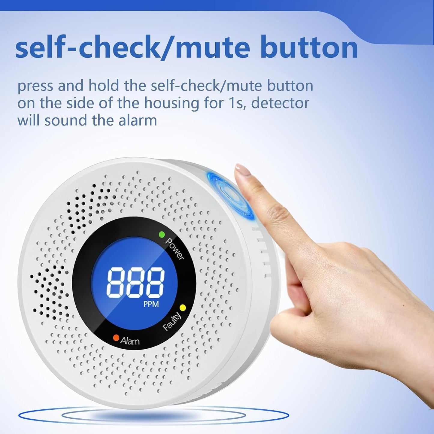 YICENZXI Carbon Safety & Security Monoxide Detector with Digital Display NEW