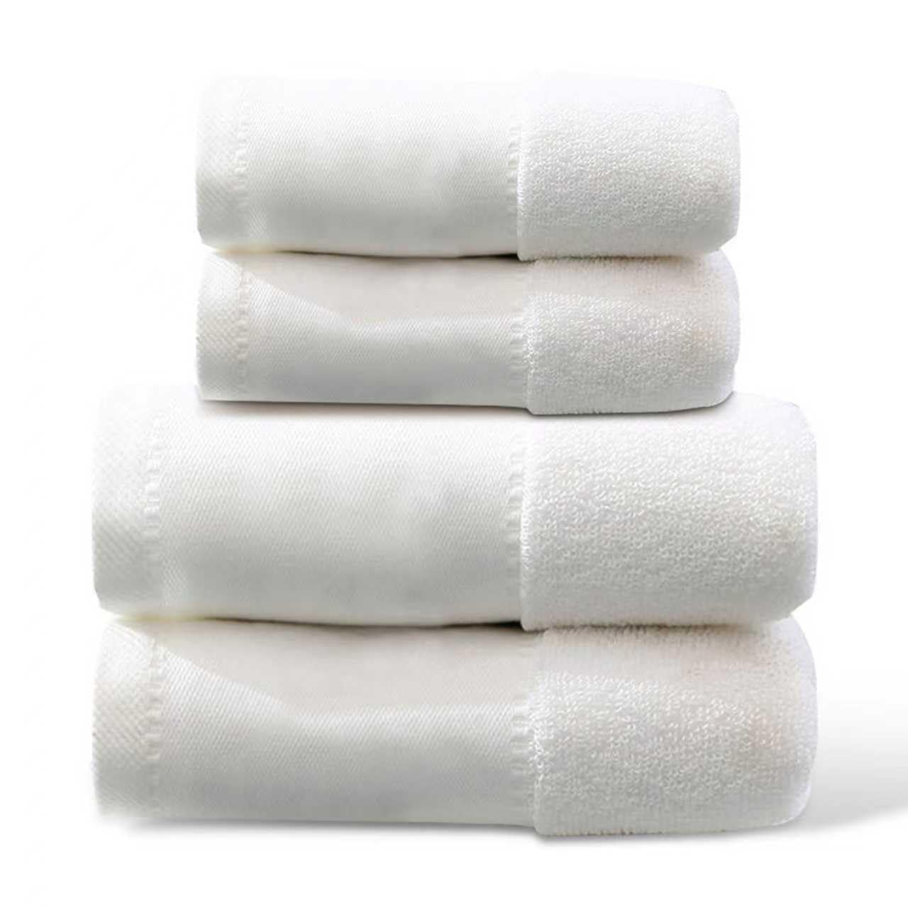 ZH CAHA Towel Set 4Pc Super Soft 450GSM Cotton Highly Absorbent Quick Drying NEW