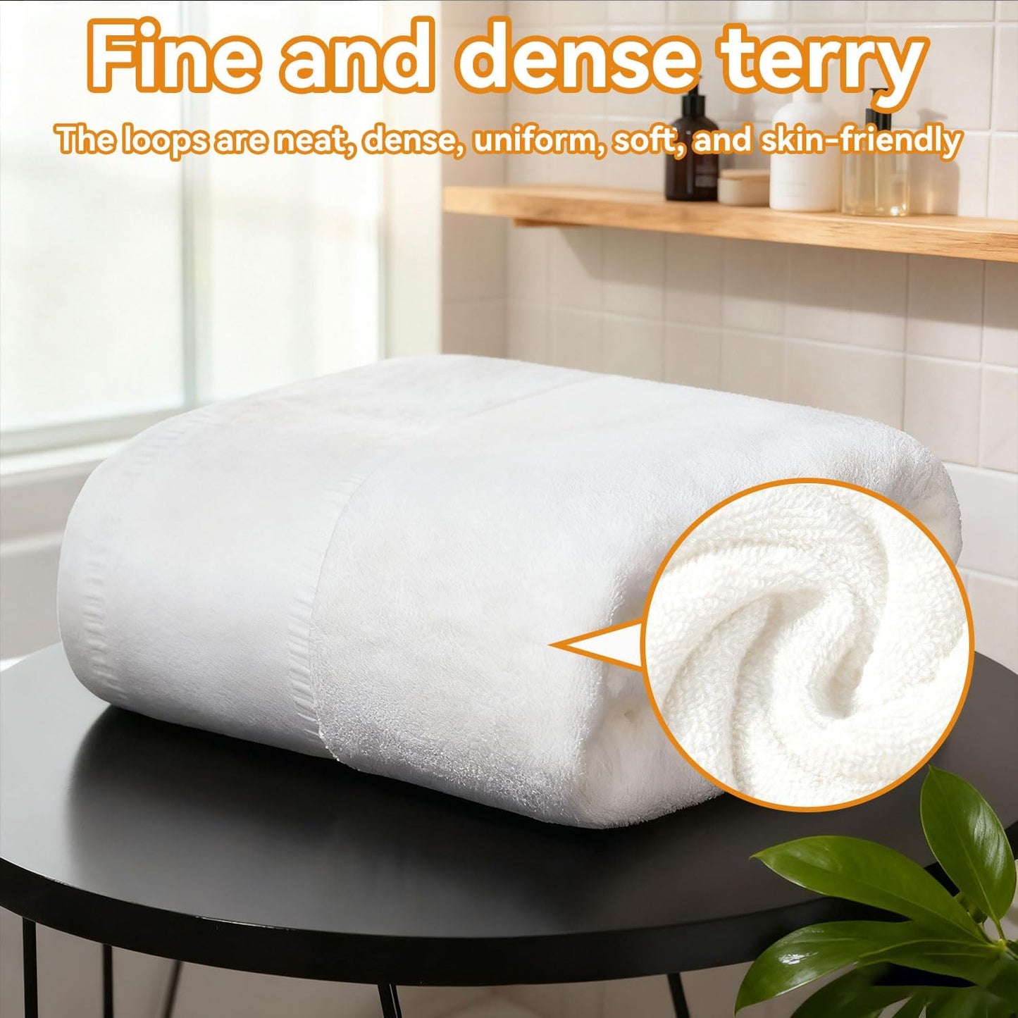 ZH CAHA Towel Set 4Pc Super Soft 450GSM Cotton Highly Absorbent Quick Drying NEW