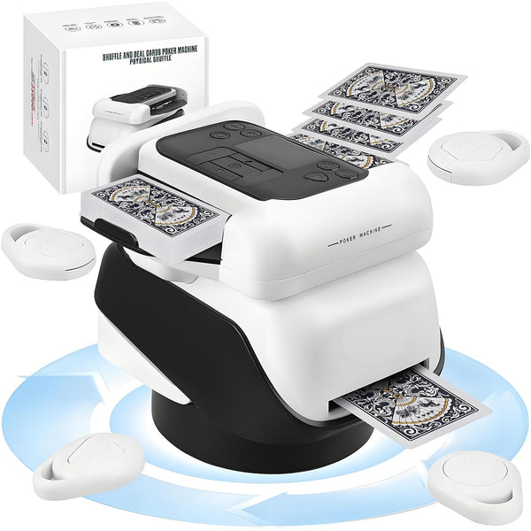 Valdera 2-in-1 Card Shufflers Automatic Card Shuffler and Dealer Machine NEW