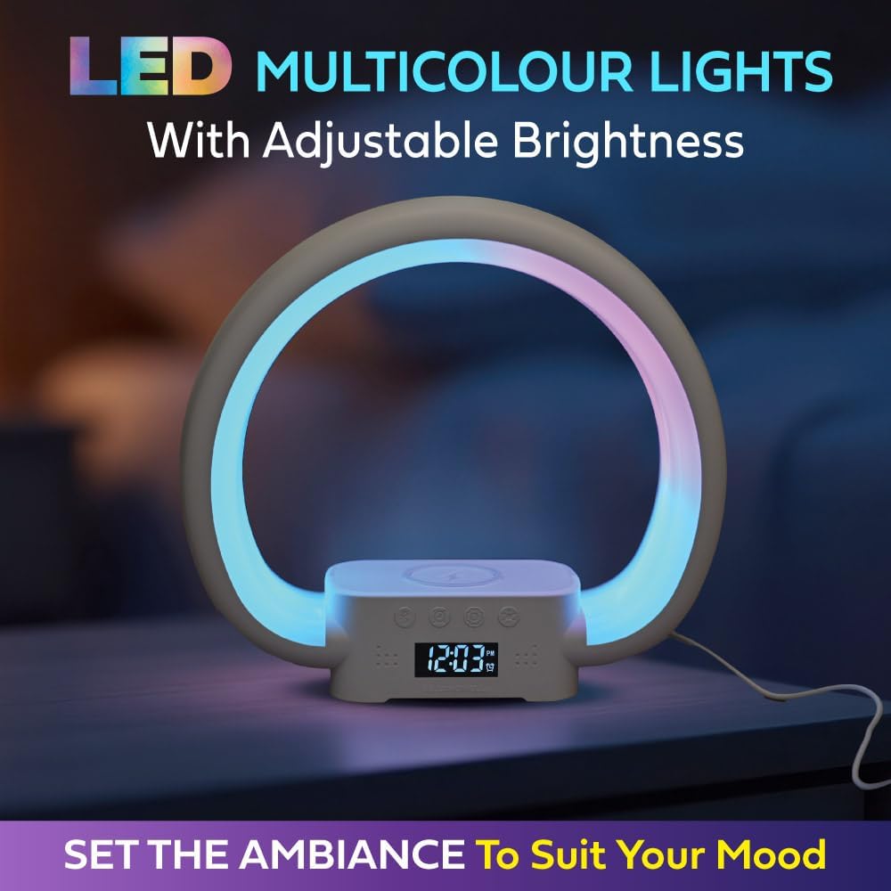 Bell+Howell Color Alarm Clocks Changing Alarm Clock with Wireless Charging DEMO