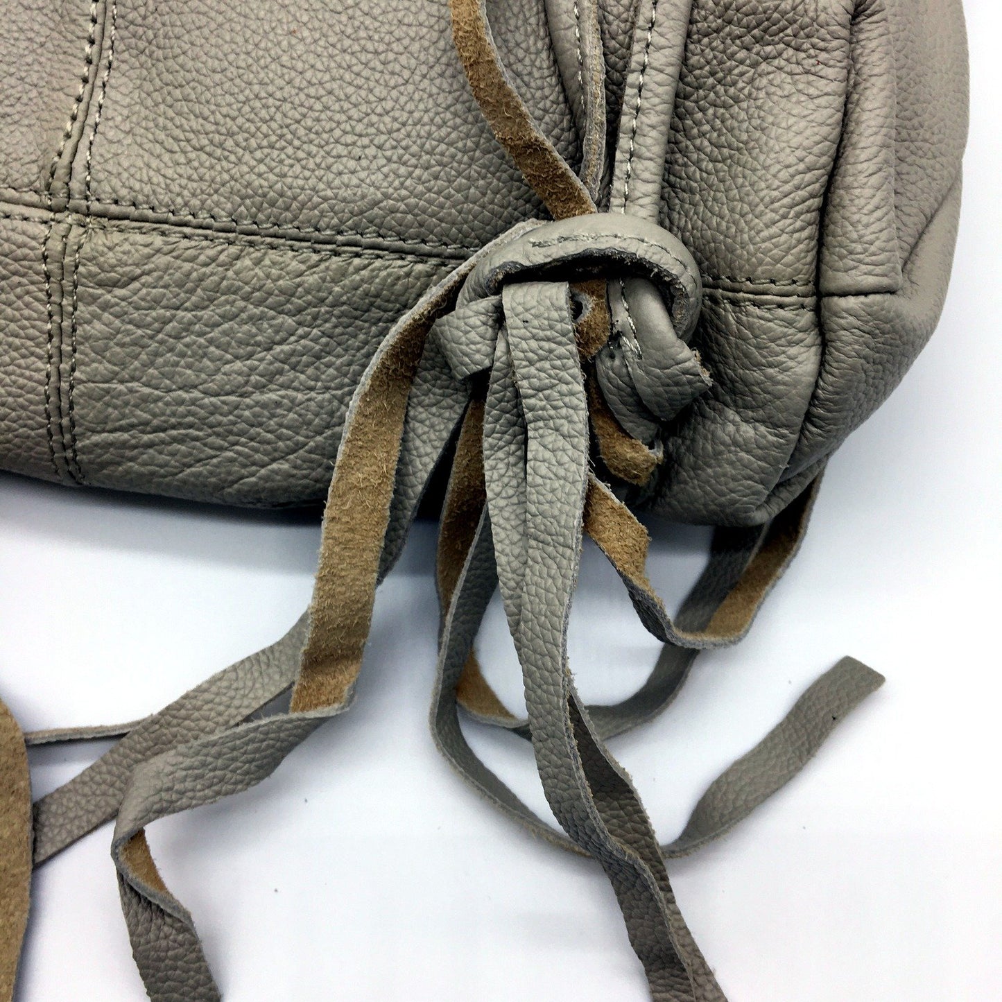 Poppy Green Womens Leather Hobo Handbag - Stylish Grey Versatile Chic NEW