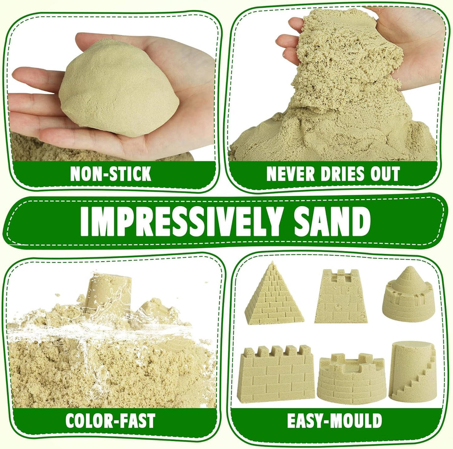 Billeeit Foldable Sandbox Beach Toys Construction Vehicles Playset Ages 3+ NEW