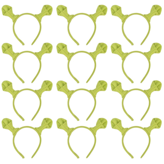 HODRME Kids Headwear Ogre Ears Headbands, 12 Pcs Cartoon Theme Party NEW