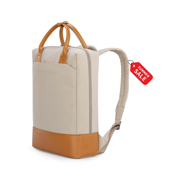 Business Travel Backpacks Backpack Laptop Bag, 14 inch, Beige, Medium Size NEW