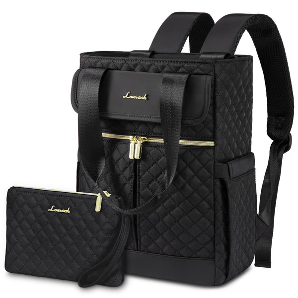 LOVEVOOK Convertible Mini Backpacks Purse Tote for Women Black Size NEW