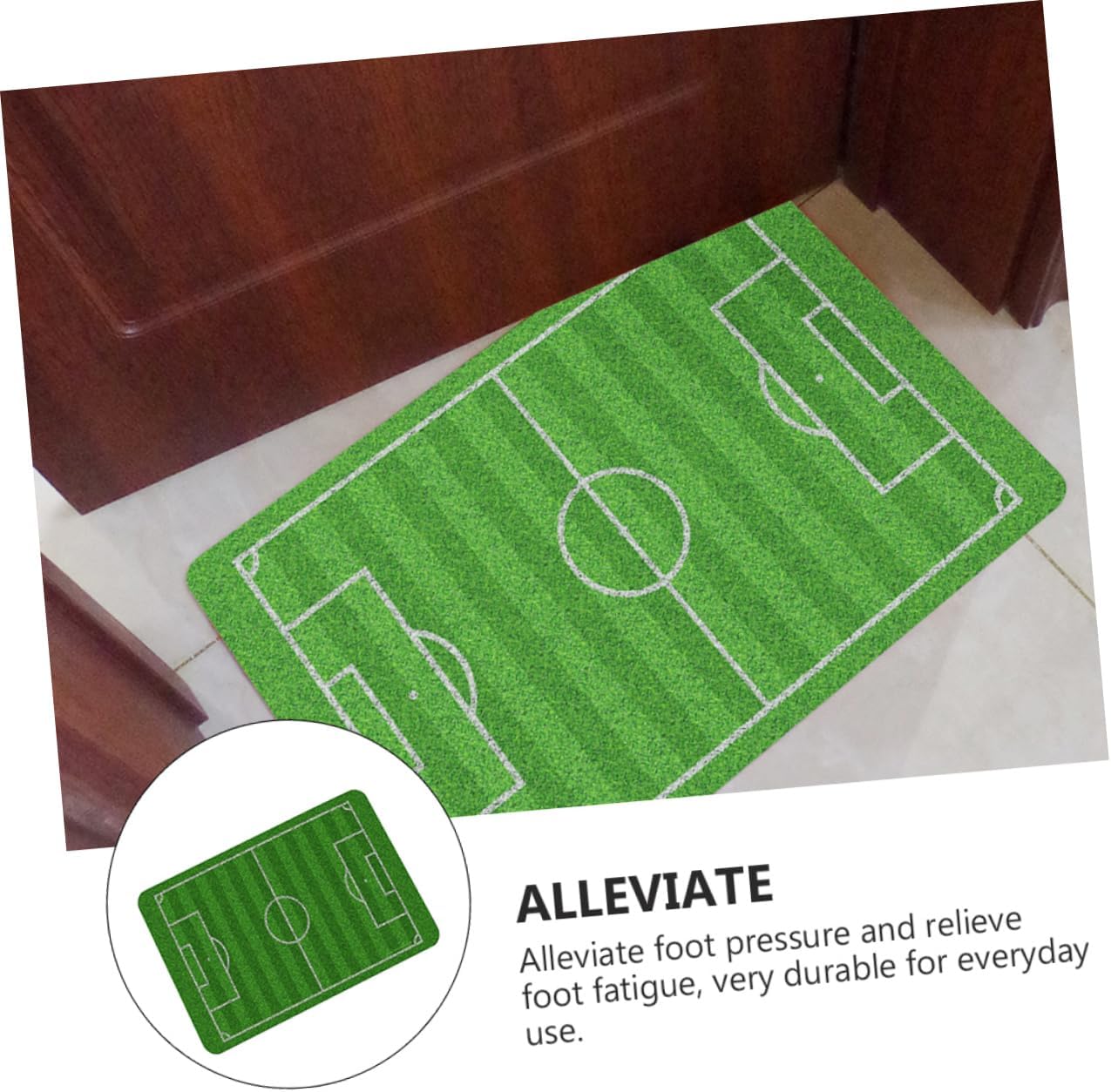 SUPVOX Decorative Doormats Doormat Non-Skid Absorbent Foot Pad Green Size NEW