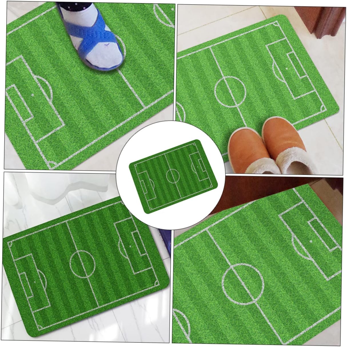 SUPVOX Decorative Doormats Doormat Non-Skid Absorbent Foot Pad Green Size NEW
