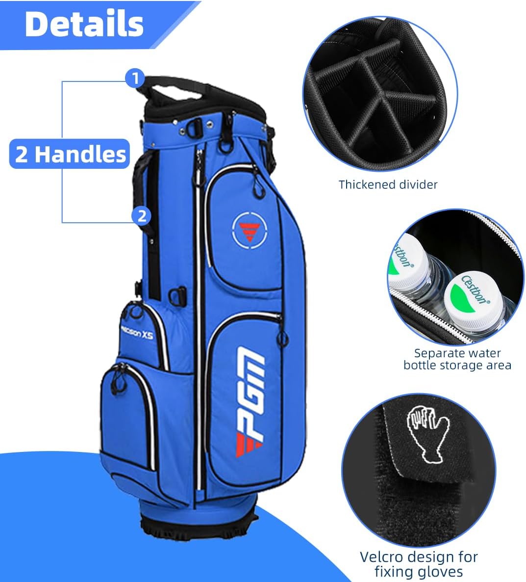 Leap Sports Ultralight Golf Stand Bag with Bracket, Black - Lightweight & NEW