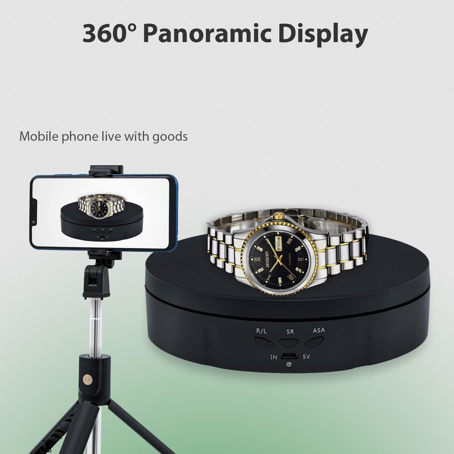 Mcbazel 360 Degree Motorized Rotating Display Stand for Decorative NEW