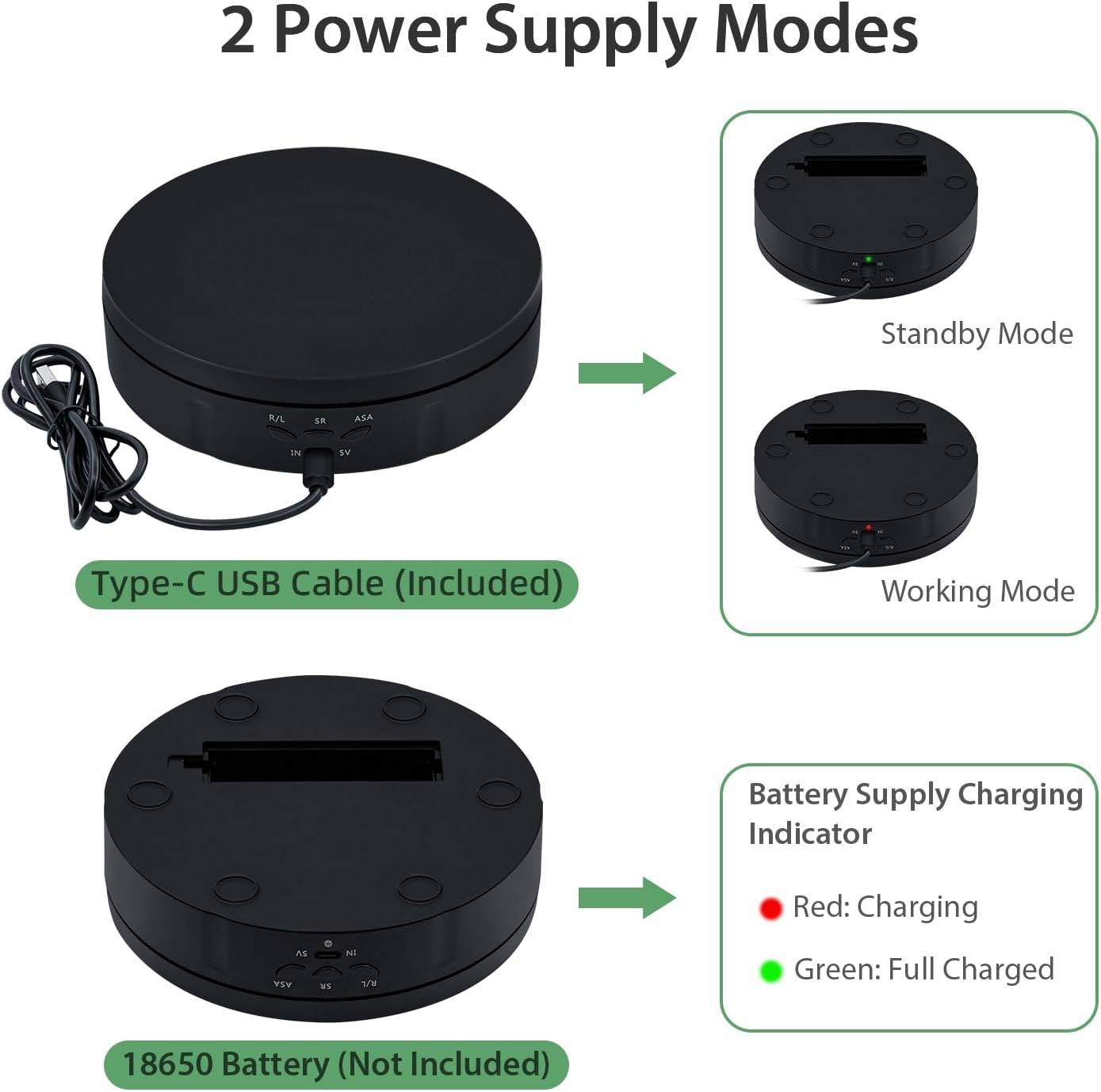 Mcbazel 360 Degree Motorized Rotating Display Stand for Decorative NEW