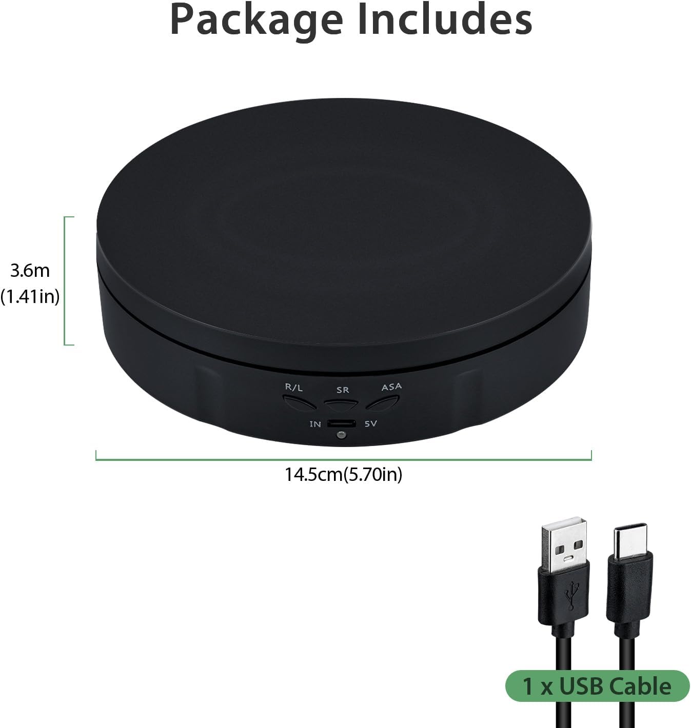 Mcbazel 360 Degree Motorized Rotating Display Stand for Decorative NEW