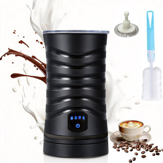 Stylora 4-in-1 Hot & Cold Milk Frother Automatic Warm Foam Maker Black DEMO