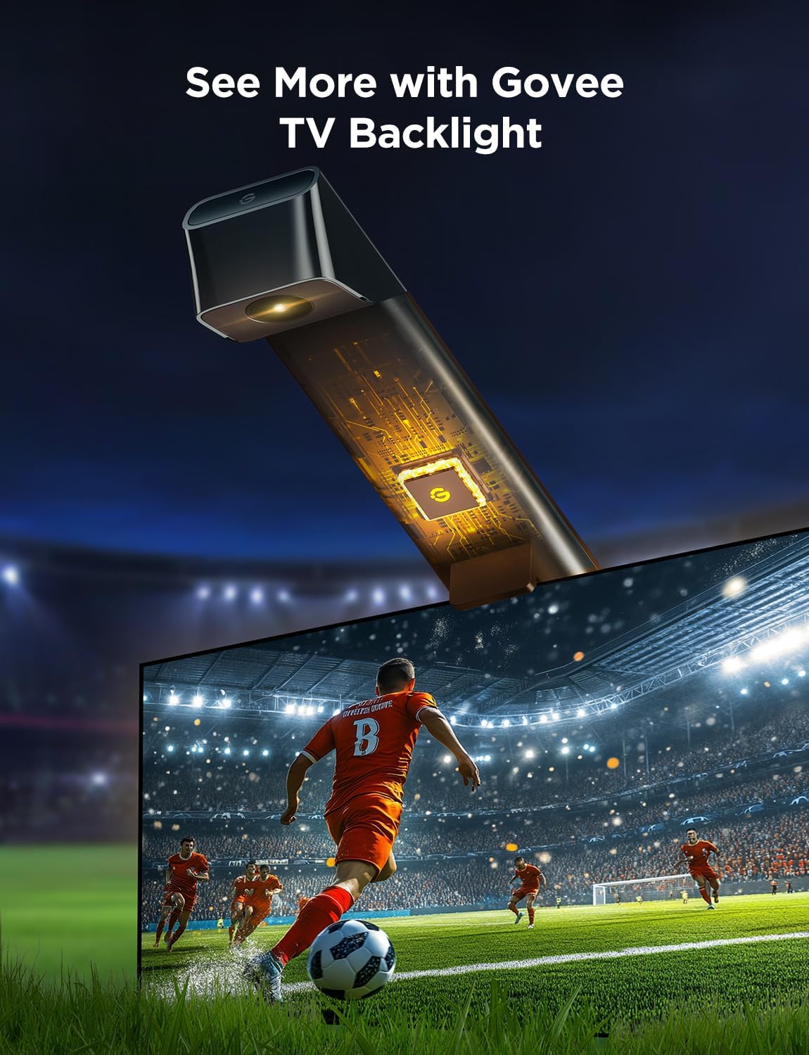 Govee RGBICW LED Strips TV Backlight 3 Lite with Fisheye Correction for NEW
