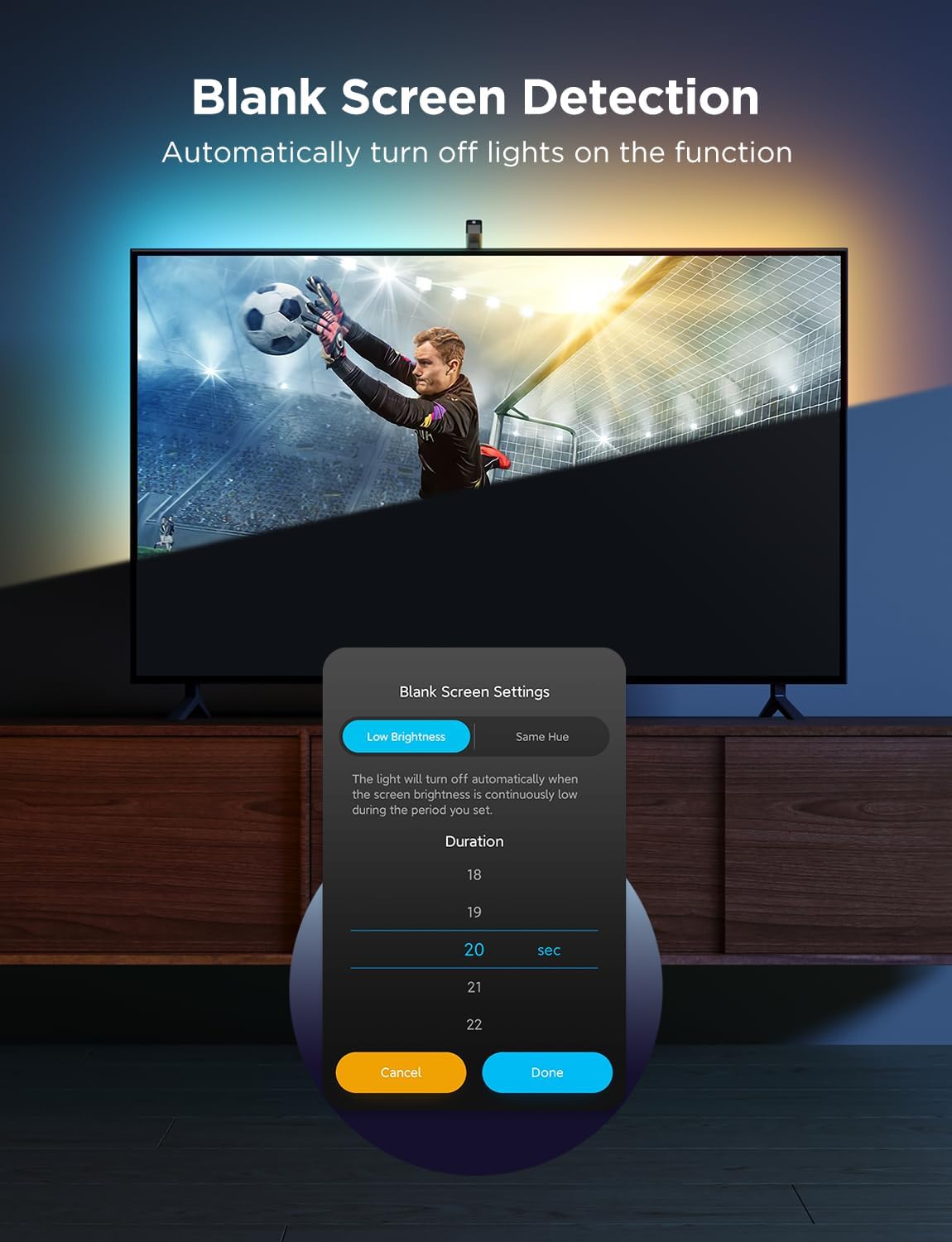 Govee RGBICW LED Strips TV Backlight 3 Lite with Fisheye Correction for NEW
