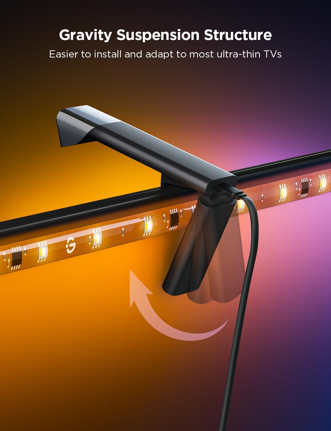 Govee RGBICW LED Strips TV Backlight 3 Lite with Fisheye Correction for NEW