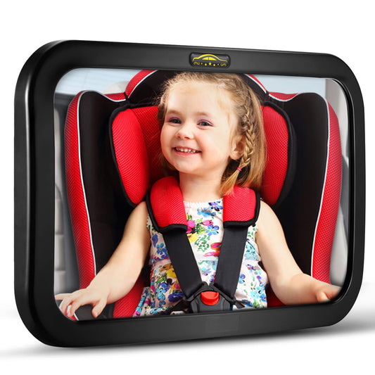 DARVIQS Baby Backseat Mirror Large Wide View Infant Rear Facing Seat NEW