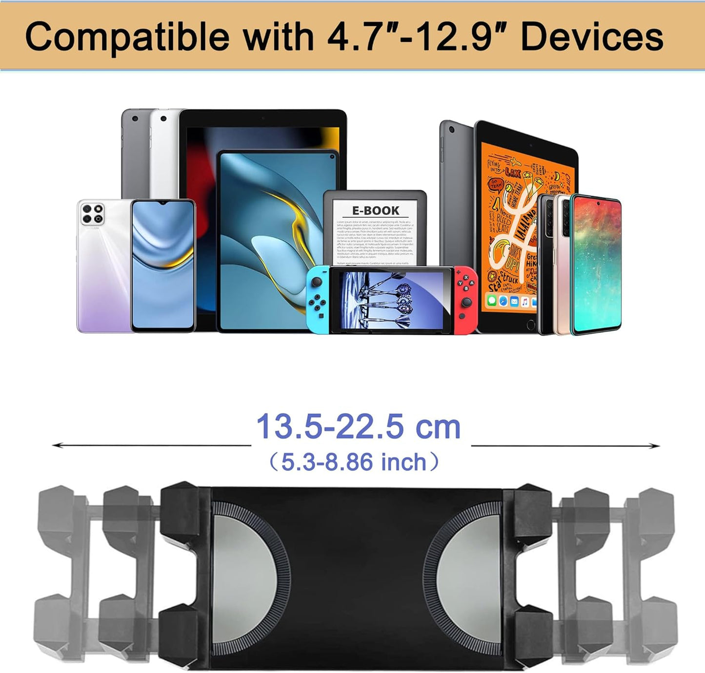 IMAYONDIA Height Stands Adjustable Floor Tripod Stand for Phone and Tablet NEW