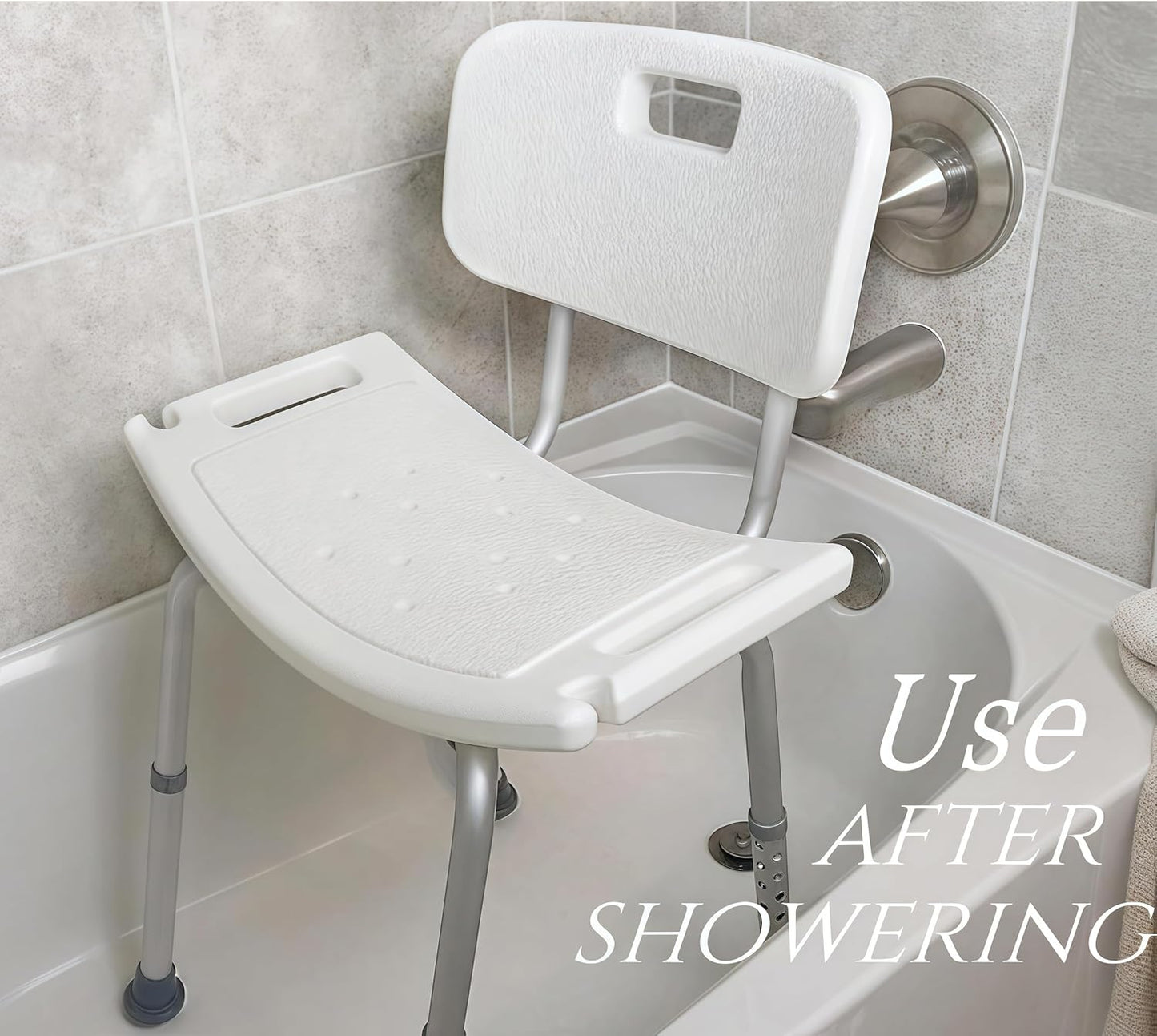 Nanchangby Adjustable Bath Stools Height Shower Stool with Tool-Free DEMO