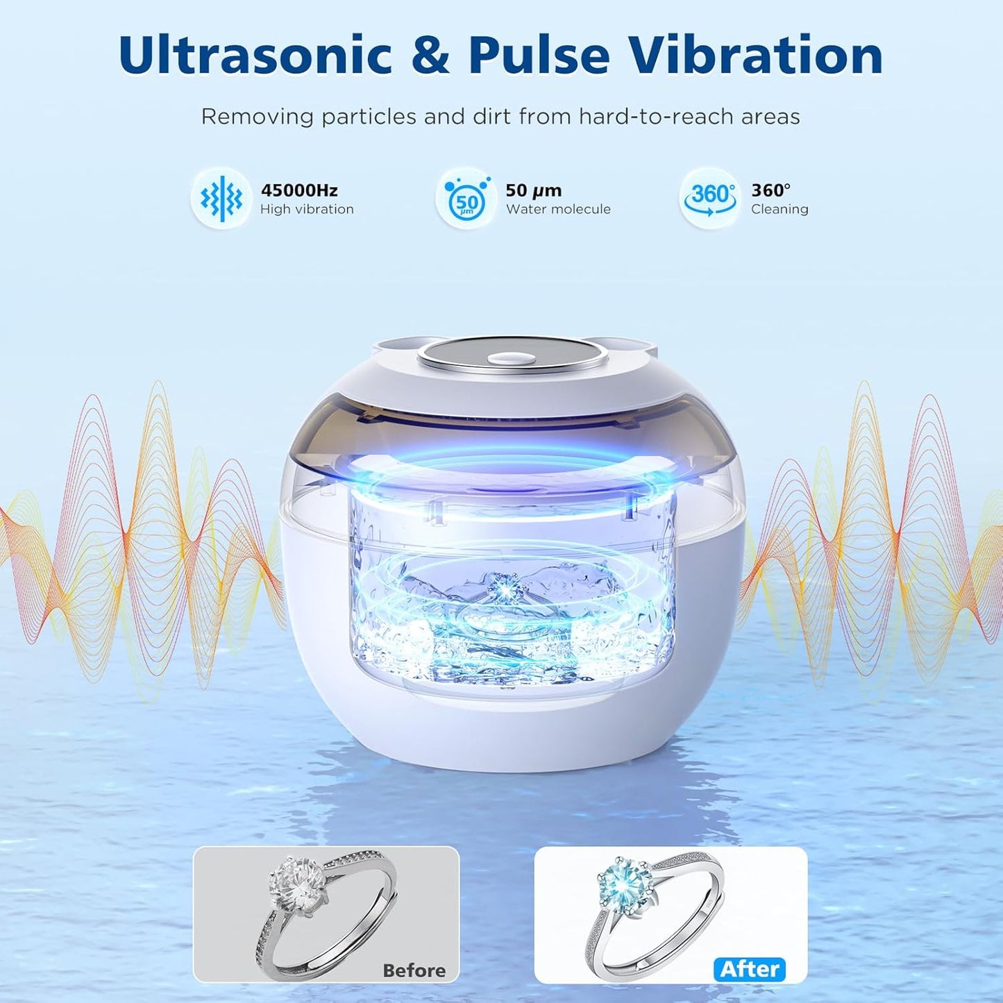 Aotuda Ultrasonic Retainer Cleaner Machine - 200ML Cleaning & Care for DEMO