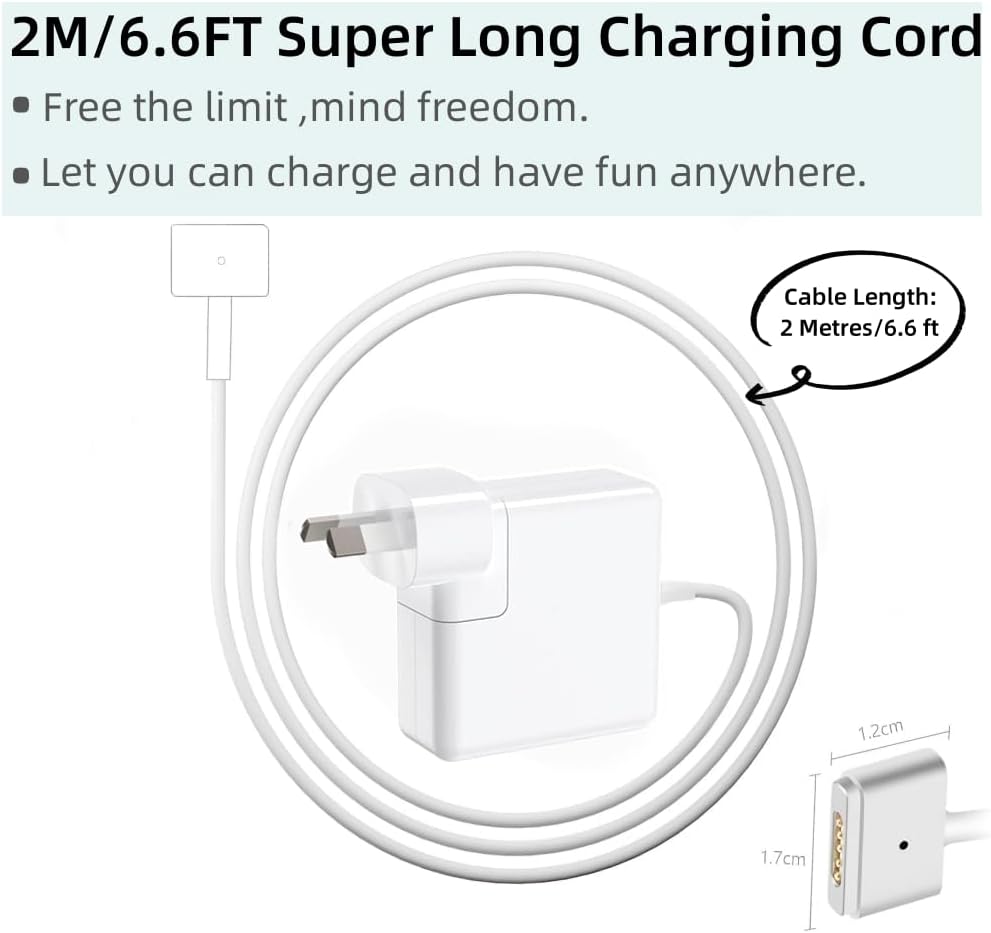 GTGUGR 45W Replacement Charger for MacBook Air Laptop Power Adapter DEMO