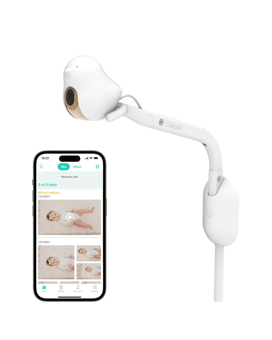CüboAi Smart Baby Monitor with Sleep Safety Alerts for Covered Face and NEW