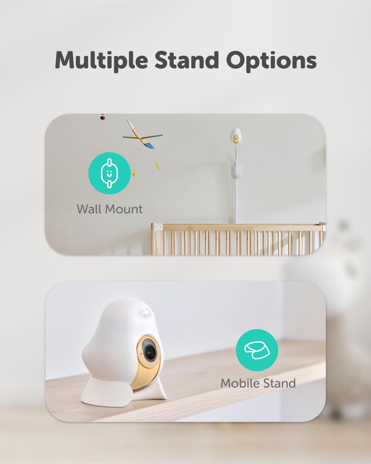 CüboAi Smart Baby Monitor with Sleep Safety Alerts for Covered Face and NEW