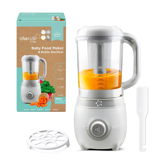 Cherub Baby Easycook 4-in-1 Food Maker Steamer Blender Sterilizer Bottle NEW