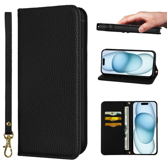 NanHou RFID Blocking Leather Flip Wallet Case with Magnetic Closure DEMO