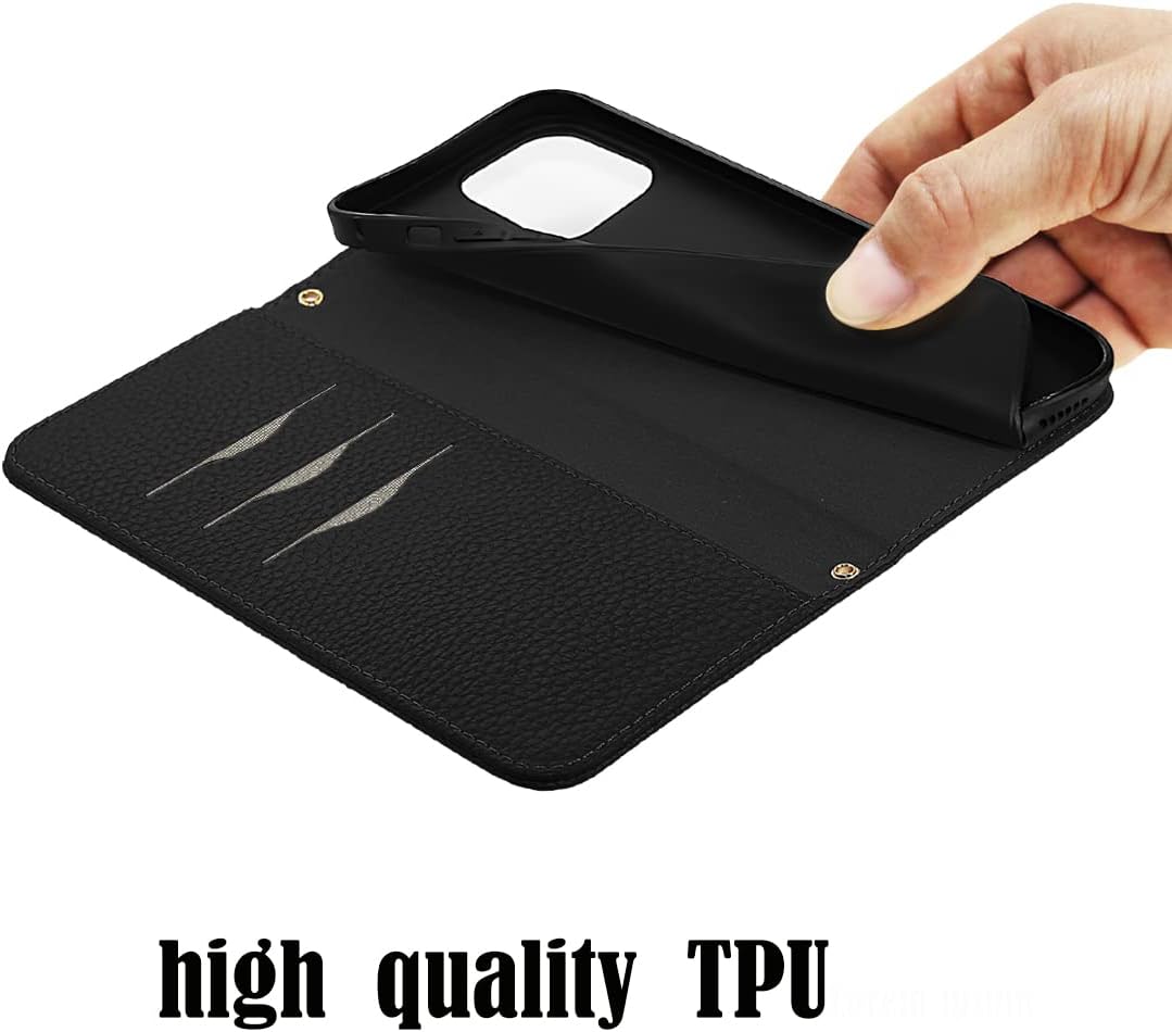 NanHou RFID Blocking Leather Flip Wallet Case with Magnetic Closure DEMO