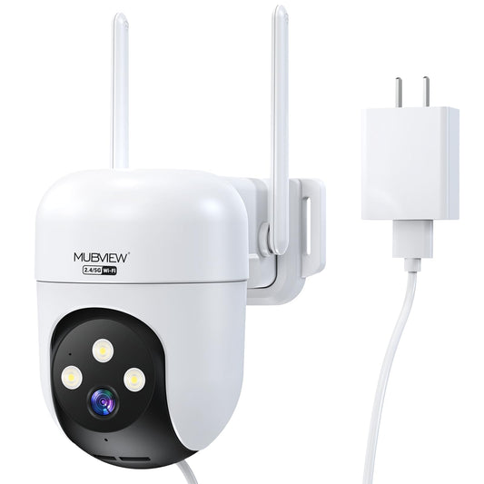 MUBVIEW 360° Wired Outdoor Security Camera Bullet Surveillance System, DEMO