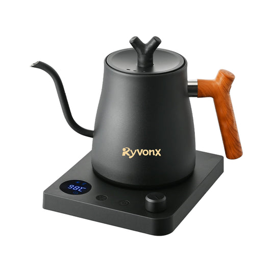 Ryvonx Electric Kettle with Temperature Control LCD Display 1L Stainless DEMO