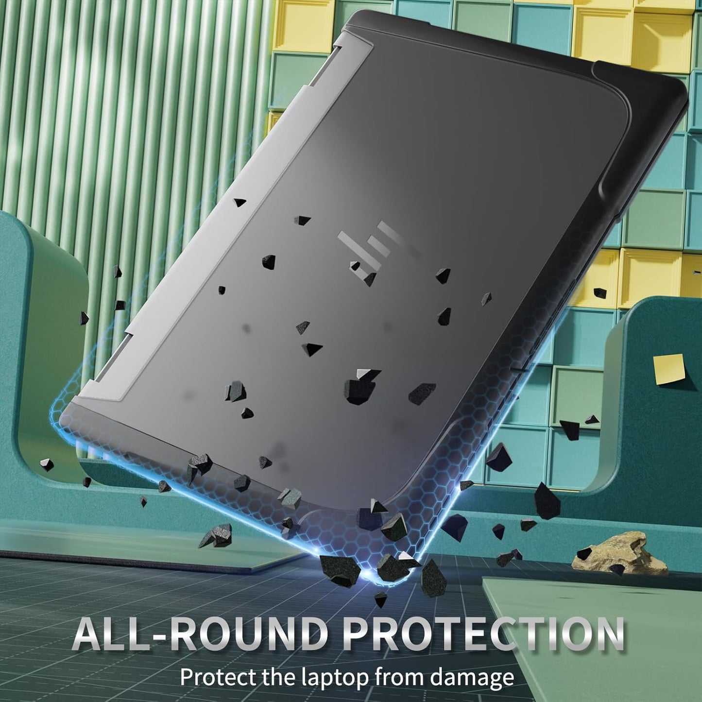 Jarttarn Gray Hard Case Shells Protective Laptop Cover for HP Envy X360-14 DEMO