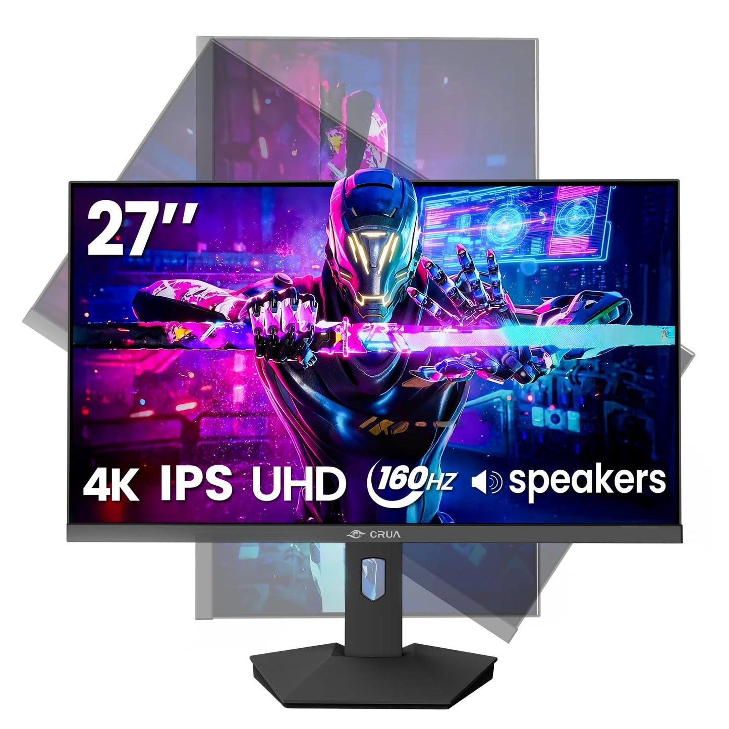 CRUA 4K Monitors UHD 27 Inch Gaming Monitor 160Hz IPS Panel Office Display DEMO