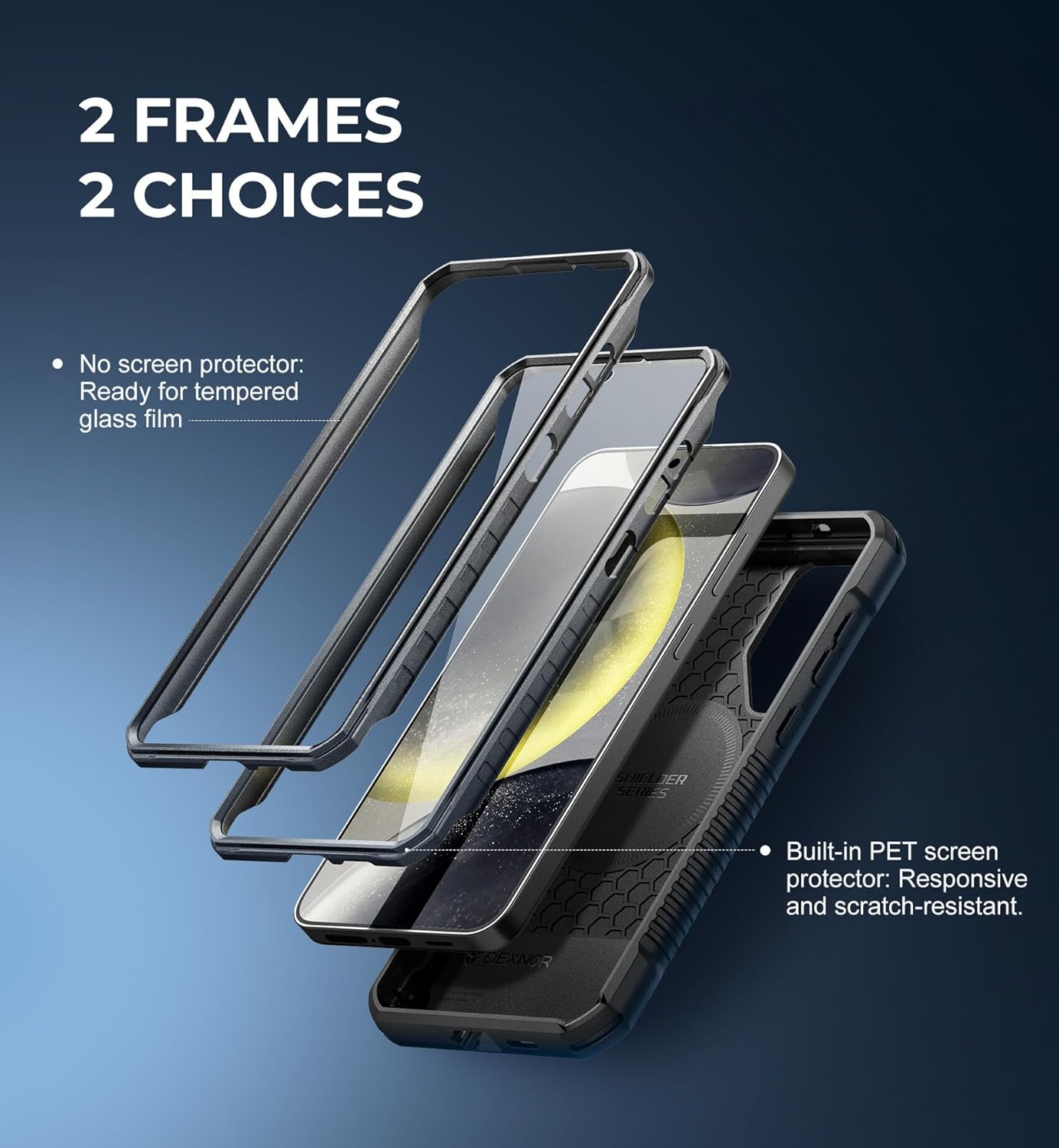 Dexnor Magnetic Basic Cases Case for Samsung Galaxy S24 Plus with DEMO