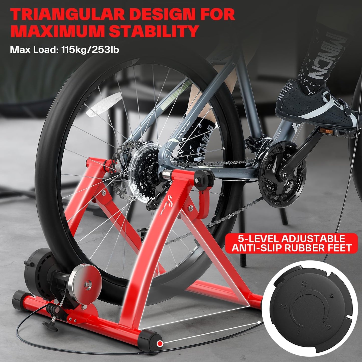 Sportneer Magnetic Bicycle Trainers for 26-28" & 700C Wheels Adjustable DEMO