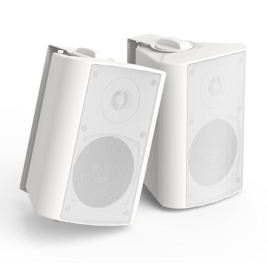 Herdio Outdoor Bluetooth Speakers - Waterproof 4" 200W Wall Mounted White NEW