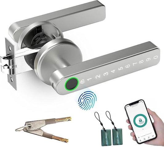 AILRINNI 5-in-1 Fingerprint Smart Door Lock Zinc Alloy Combination Padlock DEMO