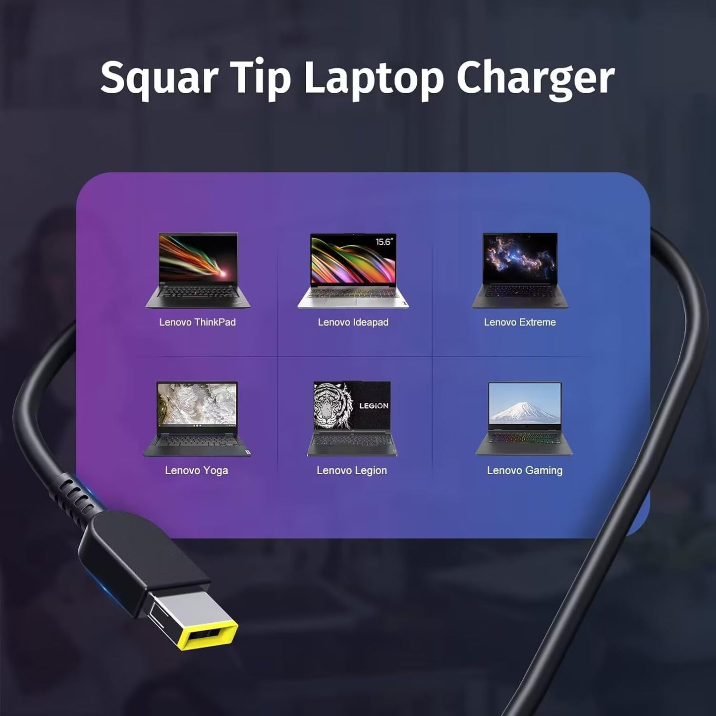 GTGUGR 135W Laptop Charger for Lenovo Yoga 720-15IKB IdeaPad Y40-70 Y50-70 DEMO
