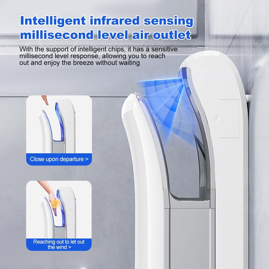 interhasa! Automatic Commercial Hand Dryer with HEPA Filter for DEMO