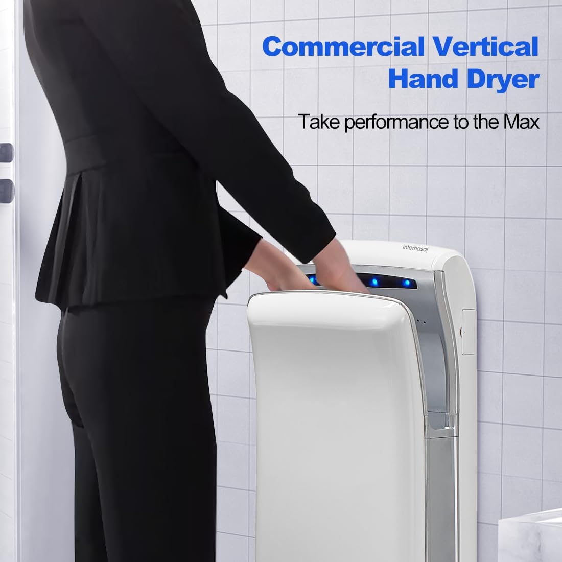 interhasa! Automatic Commercial Hand Dryer with HEPA Filter for DEMO