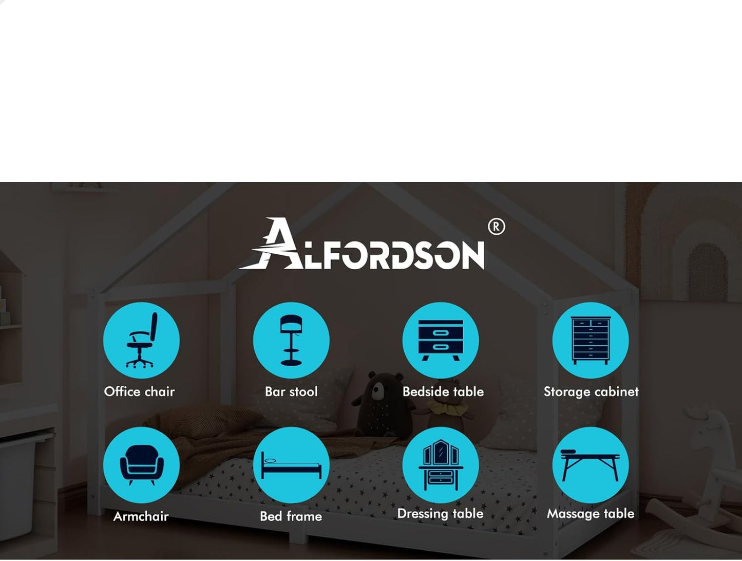 ALFORDSON Wooden Frames Timber House Frame Single Size Mattress Base DEMO