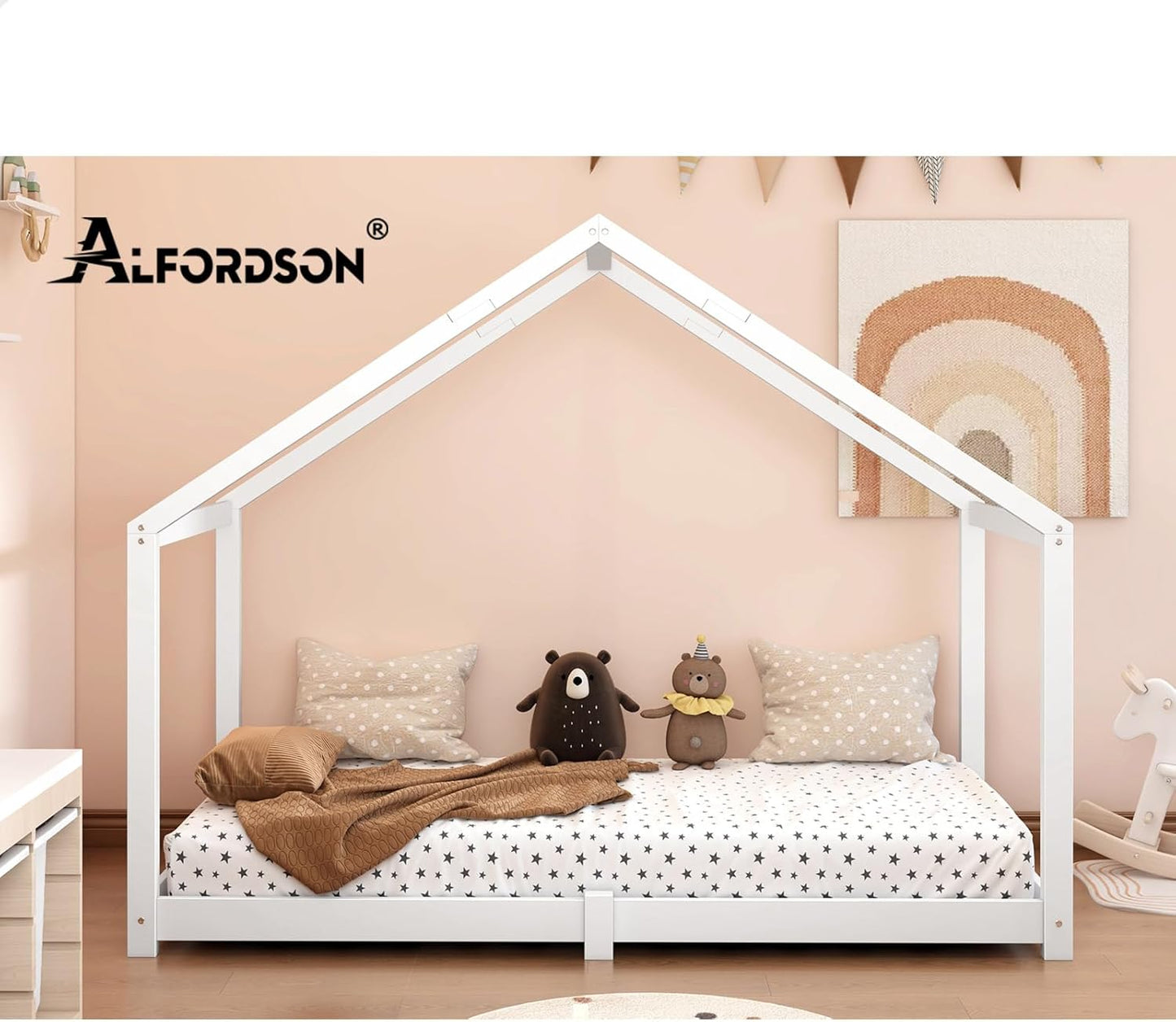 ALFORDSON Wooden Frames Timber House Frame Single Size Mattress Base DEMO