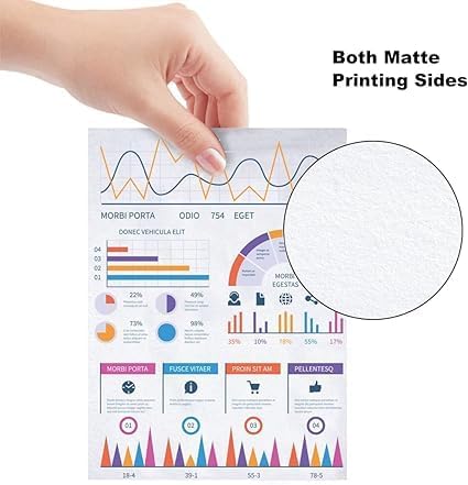 INKUWAY Thick Matte Double-Sided Photo Paper, 260gsm, 60 Sheets, Inkjet DEMO